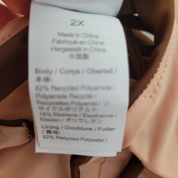 NWT J.Crew O-Ring Tie Shoulder Bikini Top Vacation Summer Beach Plus Size 2X - Picture 7 of 7